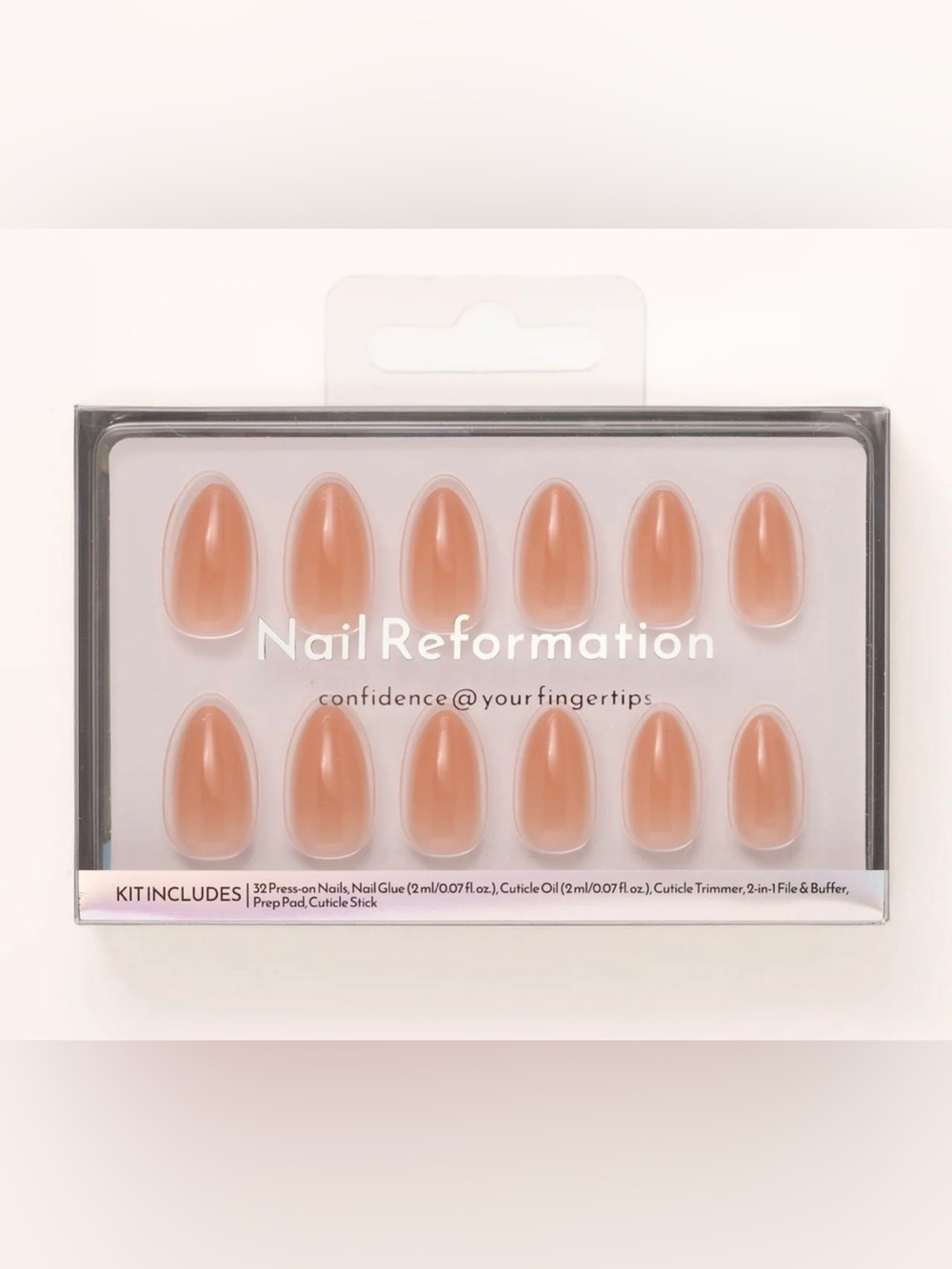 Nail Reformation Press-On Nails in AU NATURAL NIB
